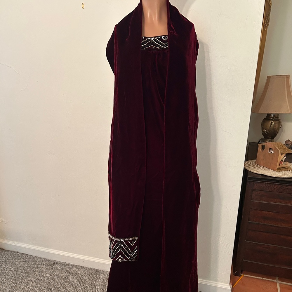 Vintage Mr. Blackwell couture Dress with Wrap